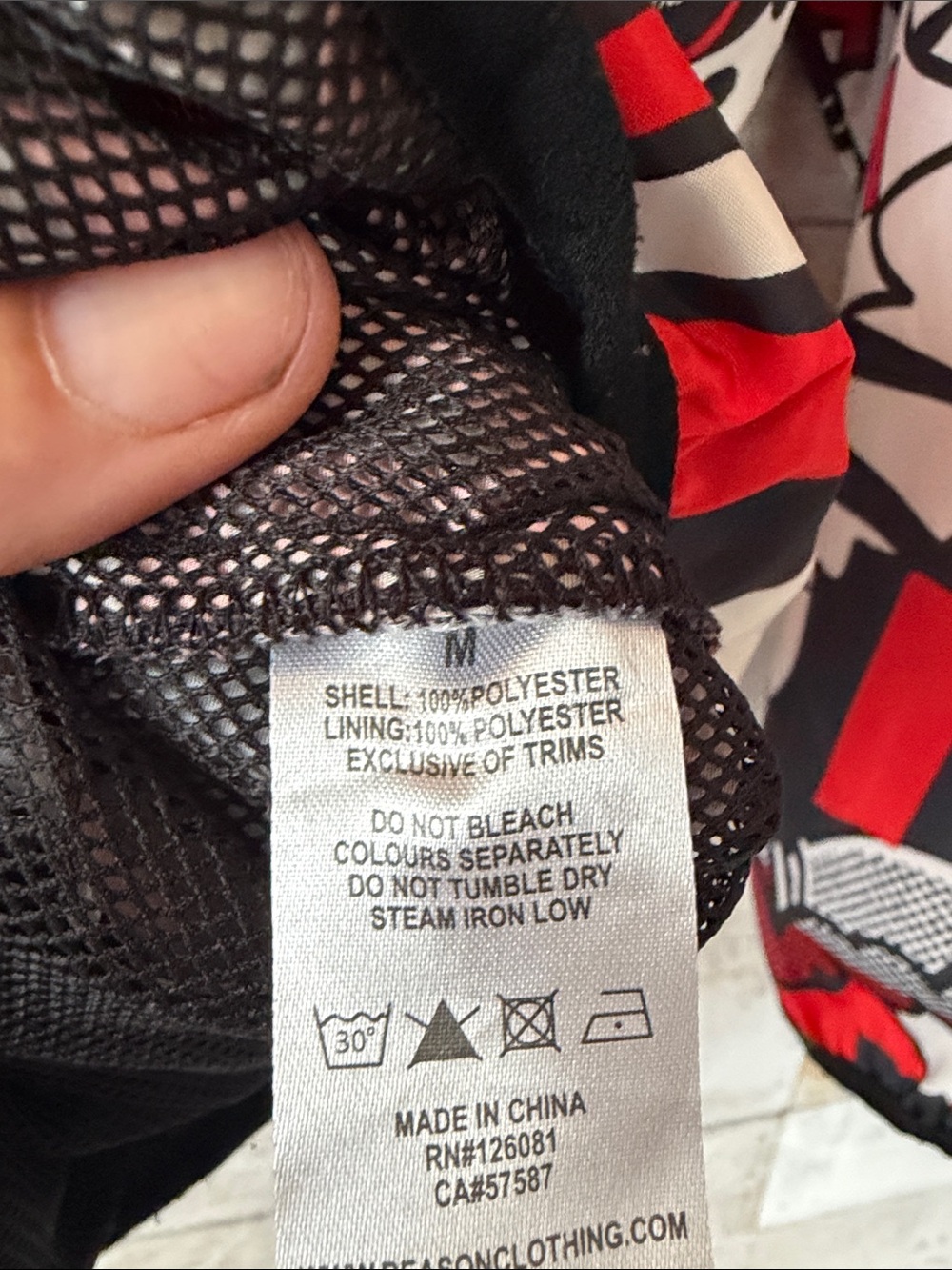 Reason Comic Book Print hooded windbreaker - Picture 8 of 8